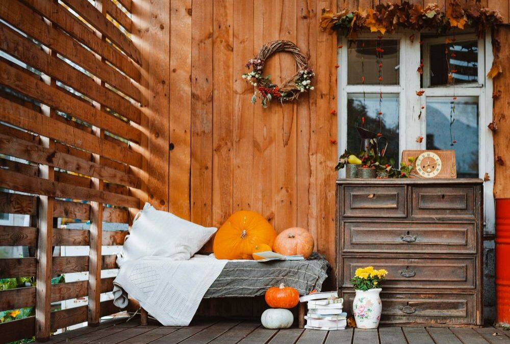 Terrasse im Herbst – einige Dekorationsideen