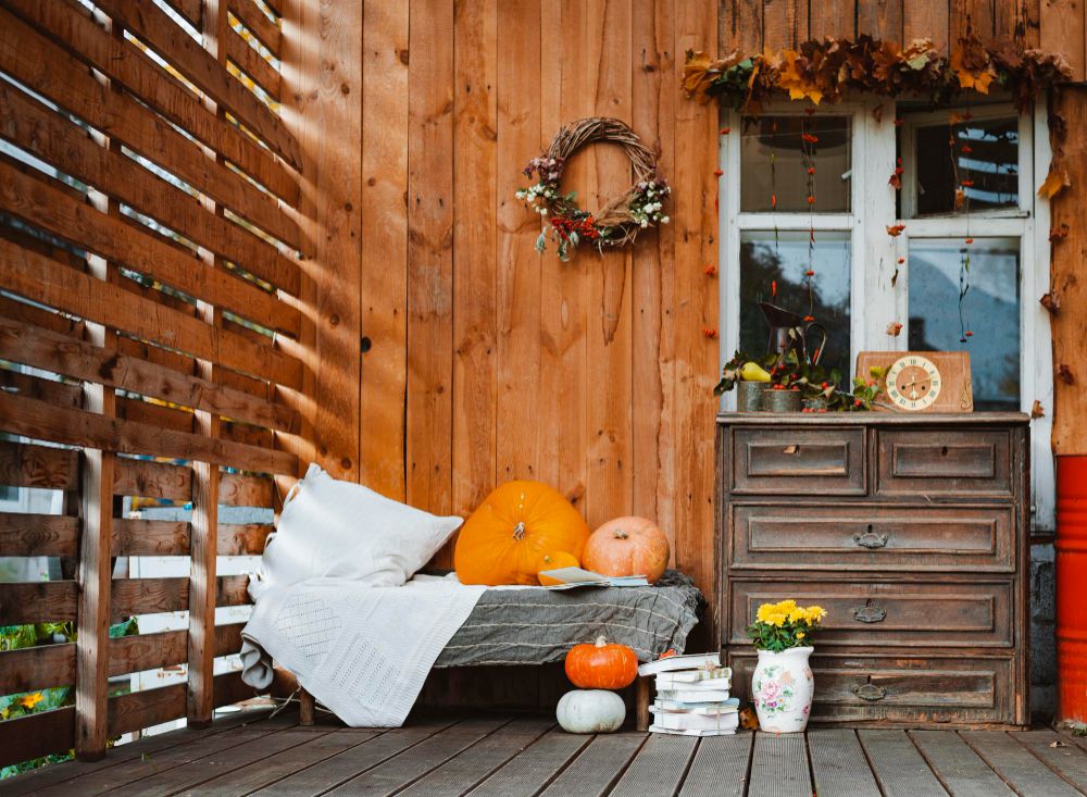 Terrasse im Herbst – einige Dekorationsideen