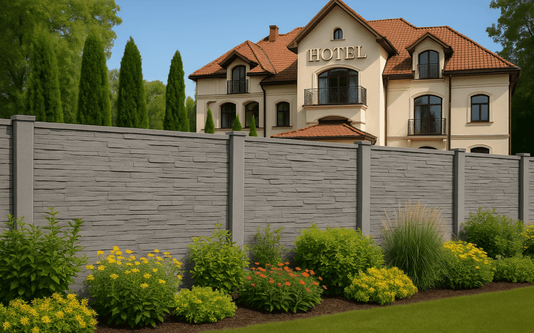 Einen Betonzaun für Pensionen oder Hotels wählen