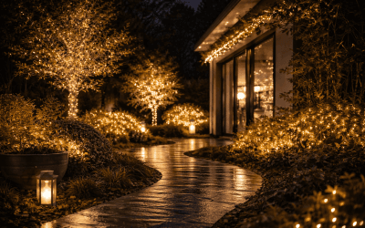 Weihnachtsbeleuchtung im Garten – Ideen